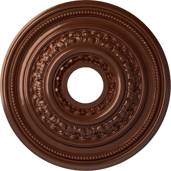 Ekena Millwork Orleans Ceiling Medallion (Fits Canopies up to 4 5/8"), 17 5/8"OD X 3 5/8"ID X 1 7/8"P, Copper Penny CM17OLCPS - main